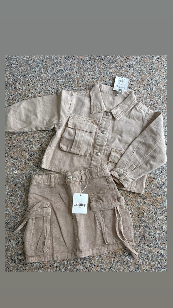 Cordinato cargo beige