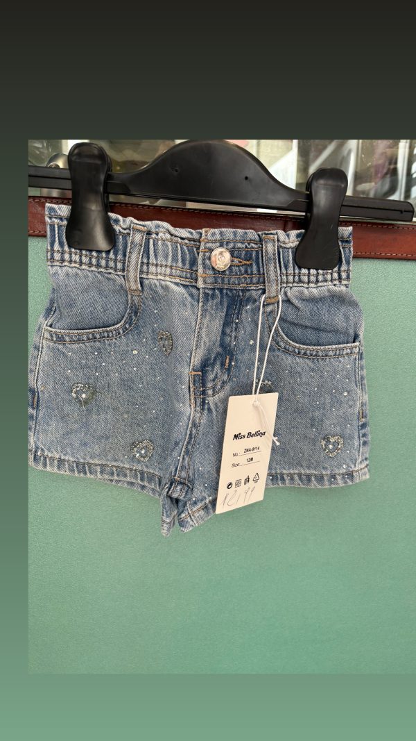 Pantaloncino con cuoricini