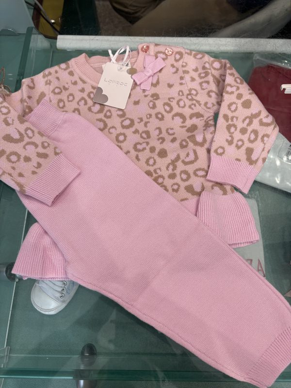 Cordinato leopardato Rosa