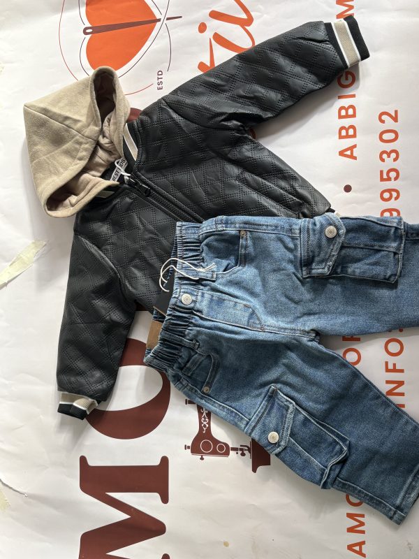 Giacca con polsini beige